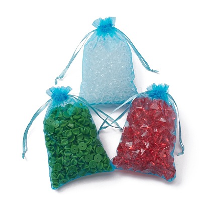 Organza Gift Bags with Drawstring X-OP-R016-10x15cm-17-1