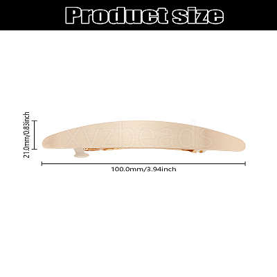 1Pc Alloy Plating Hair Barrettes OHAR-LP0001-11-1