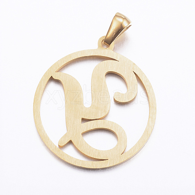 Ion Plating(IP) 304 Stainless Steel Pendants STAS-K162-078G-1