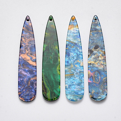 Cellulose Acetate(Resin) Big Pendants KY-T008-14-M-1-1