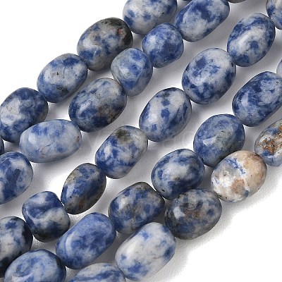 Natural Blue Spot Jasper Beads Strands G-C286-A01-1