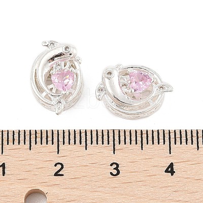 Rack Plating Brass Micro Pave Cubic Zirconia Beads KK-F879-01S-01-1