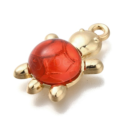 Acrylic Alloy Pendants FIND-M041-03D-1