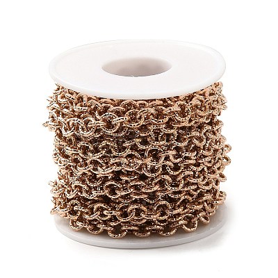 Ion Plating(IP) 304 Stainless Steel Textured Cable Chains STAS-B040-02RG-1