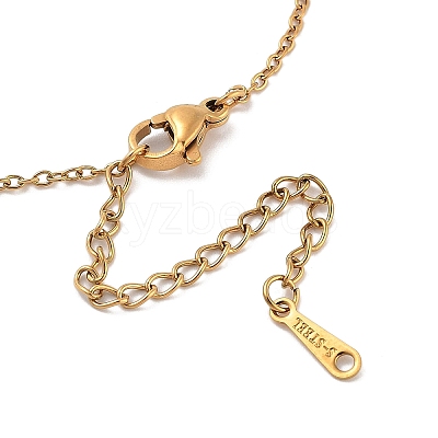 PVD Vacuum Plating 201 Stainless Steel Pendant Necklaces NJEW-R267-02X-G-1