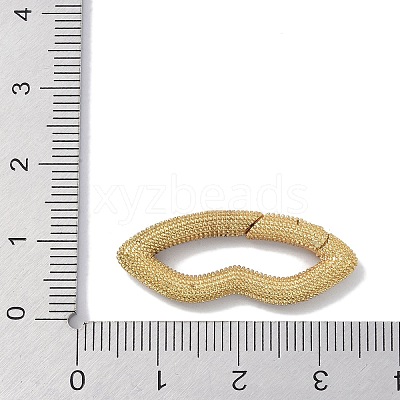 Rack Plating Brass Micro Pave Cubic Zirconia Twister Clasps KK-NH0002-17G-01-1