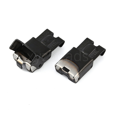 Ion Plating(IP) 201 Stainless Steel Watch Band Clasps STAS-C006-1-02B-01-1