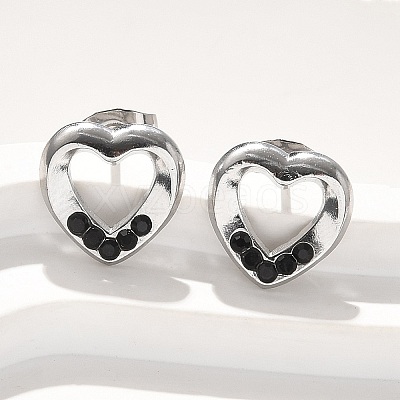 304 Stainless Steel Stud Earrings EJEW-F361-04P-1