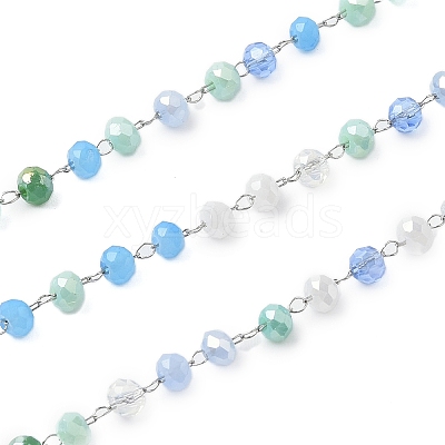 Glass Round Beaded Chains CHS-A015-01P-02-1