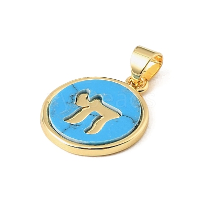 Dyed Synthetic Turquoise Pendants GG-CBA9CBD-01G-1