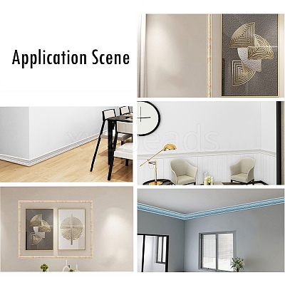 1Pc PVC Foam 3D Self-Adhesive Waterproof Wallpaper Border DIY-CP0011-42A-1
