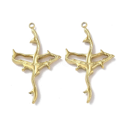 304 Stainless Steel Pendants STAS-H185-08G-1