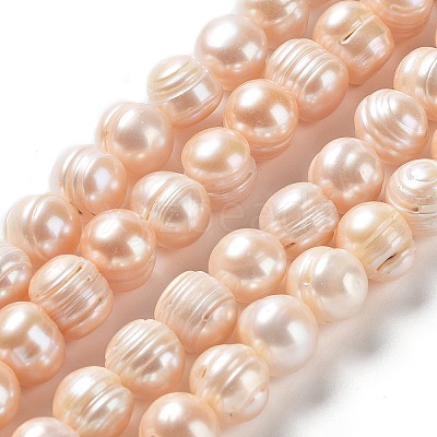 Natural Cultured Freshwater Pearl Beads Strands PEAR-E019-15-1