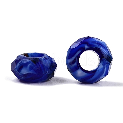 Two Tone Glass European Beads GDA009-M-1