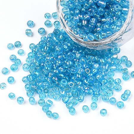 Round Glass Seed Beads SEED-A007-3mm-163-1