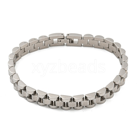 304 Stainless Steel Thick Link Chain Bracelet BJEW-G649-10C-P-1