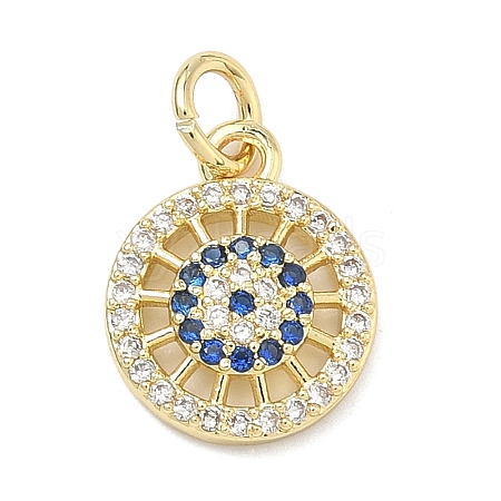 Brass Micro Pave Cubic Zirconia Pendants KK-K417-15A-G-1