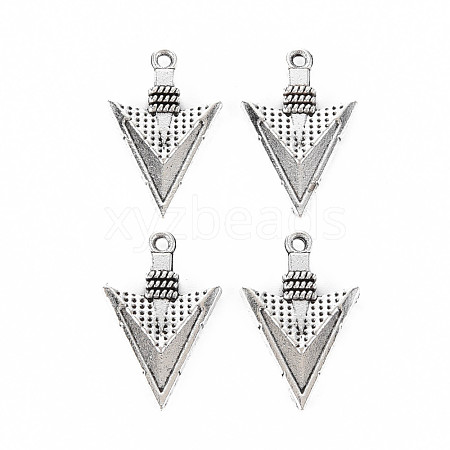 Tibetan Style Alloy Pendant Rhinestone Settings TIBEP-N011-012-1