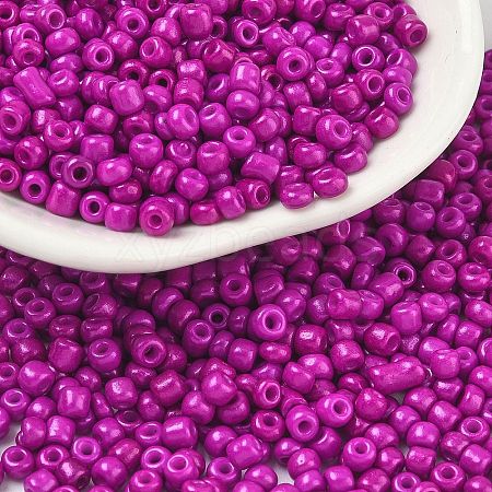 Baking Paint Glass Seed Beads SEED-S002-K21-1