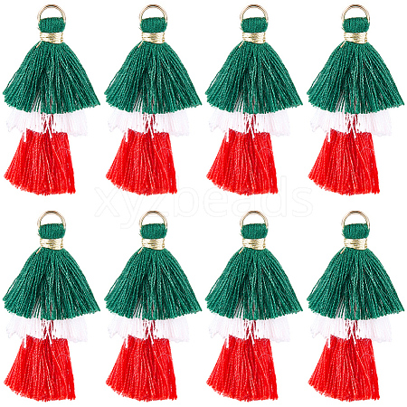 Polycotton Tassel Pendants FIND-WH20032-74-1