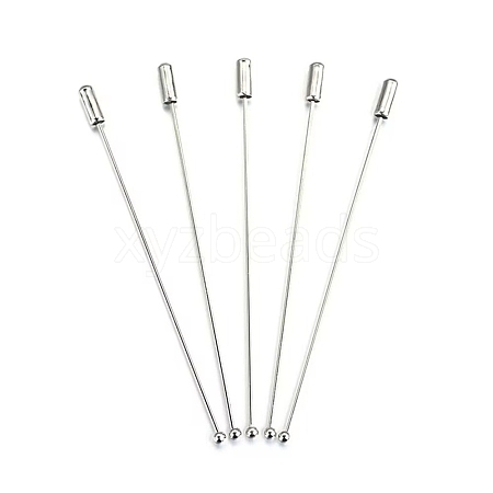 Brass Ball Head Pins Brooch Findings KK-WH0816-019P-02-1