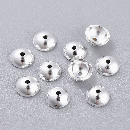 201 Stainless Steel Bead Caps STAS-K210-01D-S-1