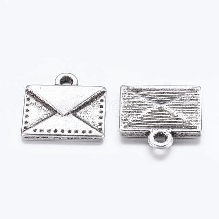 Tibetan Style Alloy Mail Charms EA10712Y-1