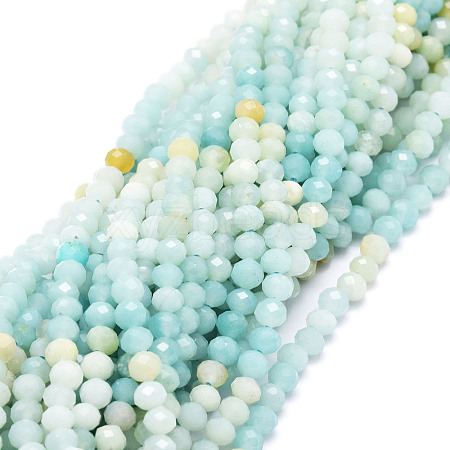 Natural Amazonite Beads Strands G-E569-H14-1