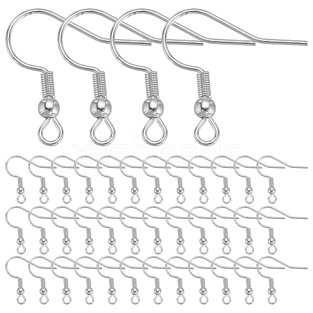 SUNNYCLUE 100Pcs 304 Stainless Steel Earring Hooks STAS-SC0006-40-1