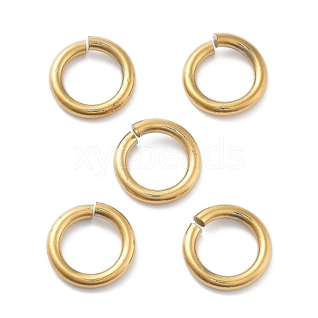 Ion Plating(IP) 304 Stainless Steel Open Jump Rings STAS-M081-02G-04-1