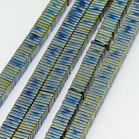 Electroplate Non-magnetic Synthetic Hematite Heishi Beads Strands G-J171A-3x3mm-04-1