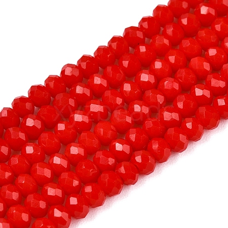 Opaque Solid Color Imitation Jade Glass Beads Strands EGLA-A044-P2mm-D22-1