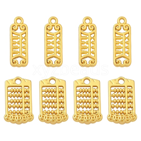 10Pcs 2 Styles Rack Plating Alloy Pendants FIND-YW0010-46-1