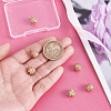 6Pcs Brass Micro Pave Cubic Zirconia Beads KK-PH0011-81-3