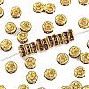 Brass Grade A Rhinestone Spacer Beads RSB034NF-16G-1