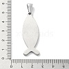 304 Stainless Steel Pendants STAS-Z098-29AS-3