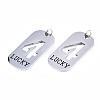 Non-Tarnish 201 Stainless Steel Pendants STAS-T044-220P-4-3