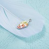 Alloy Enamel Pendants PALLOY-TAC0009-25P-A-3