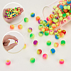 150Pcs Resin Hair Coil Cuffs OHAR-SP0001-19-6