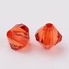 Faceted Bicone Transparent Acrylic Beads X-DBB4mm-84-2
