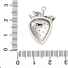 Brass Micro Pave Cubic Zirconia Pendants KK-F895-17C-P-3