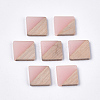 Resin & Walnut Wood Cabochons RESI-S358-90E-1