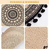 Olycraft 4Pcs 4 Style Handmade Braided Jute Placemat DJEW-OC0001-27-4