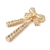 Brass Micro Pave Cubic Zirconia Beads KK-G503-45G-2