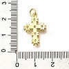 Brass Micro Pave Clear Cubic Zirconia Pendants KK-M309-02G-3