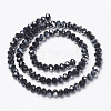 Electroplate Opaque Glass Beads Strands X-EGLA-A034-P6mm-E18-2