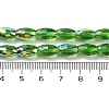 AB Color Plated Transparent Electroplate Beads Strands EGLA-H104-05E-4