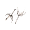 304 Stainless Steel Stud Earring Findings STAS-B091-02A-07P-2