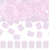100Pcs Transparent Spray Painted Glass Beads GLAA-PA0001-60C-1