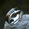 Titanium Steel  Words Finger Rings FIND-PW0020-12B-P-1